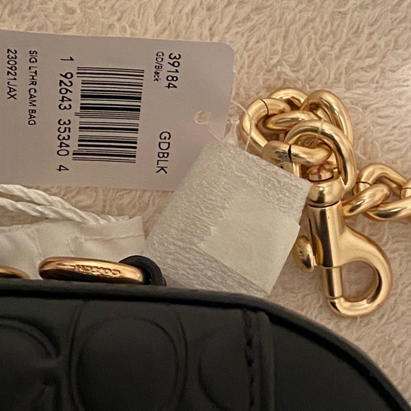 Coach black leather camera bag new with tags - Picture 12 of 15